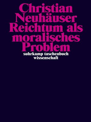 cover image of Reichtum als moralisches Problem